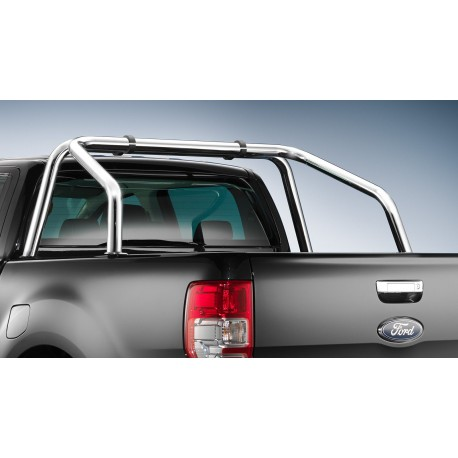 Roll bar, 60mm, stainless, Ford Ranger '12- Extended & Double-Cab