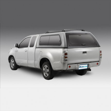 AEROKLAS top, Toyota Hi-Lux Ex-Cab '05- -Black 1H2 - Sliding windows