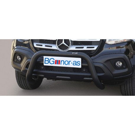 Frontbåge 76mm - Stainless Black, Mercedes Benz, X-Klasse, `17-