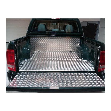 Chequered plate alloy 3-piece VW Amarok double-cap