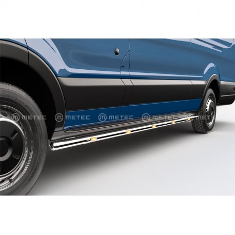 Kanalrør Ford Transit 14+ rustfritt stål, 60 mm wheelbase L2 LED