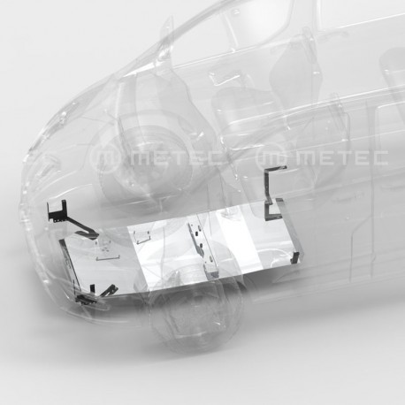 Skid plate, set, AL Ford...