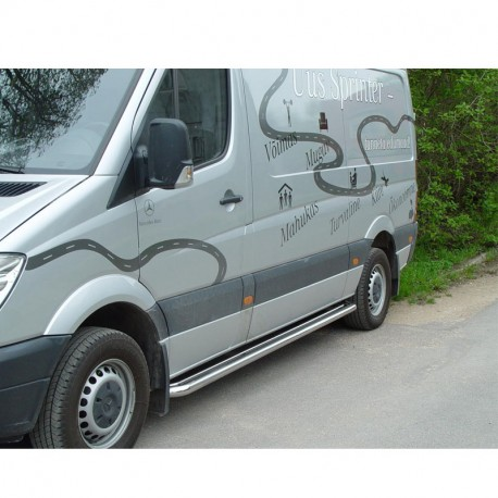 Side protection MB SPRINTER 07-18/ VW Crafter 07-16 (polert rustfri)