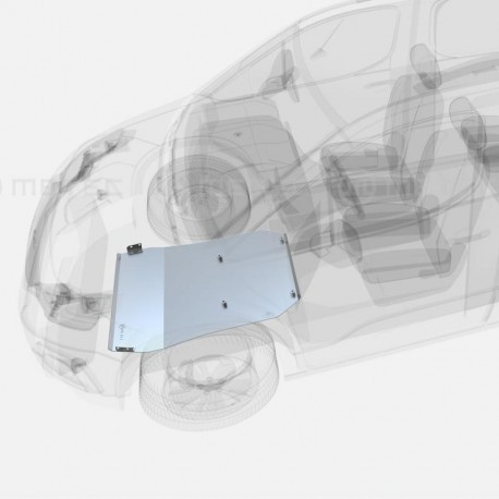 Skid plate, engine, AL...