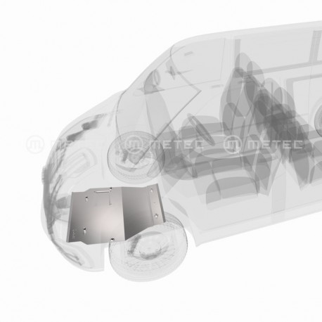 Skid plate, engine, AL VW...