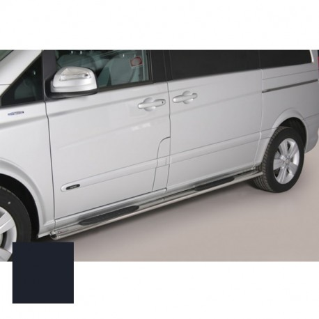 Rörstigbrädor insteg, Oval m/step, Mercedes Benz Vito '14- (kort akselavstand), sort