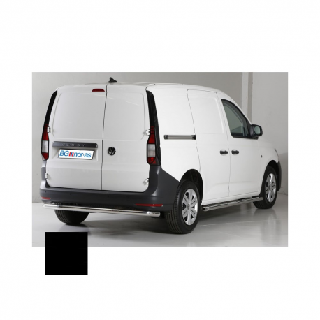 Rörstigbrädor insteg m/step, Volkswagen Caddy '21- (SWB/Kort akselavst.), Oval, sort p