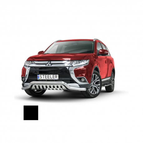 Stötfångare Rør Nedre, MITSUBISHI OUTLANDER 2015 - 2018, d70mm, sort