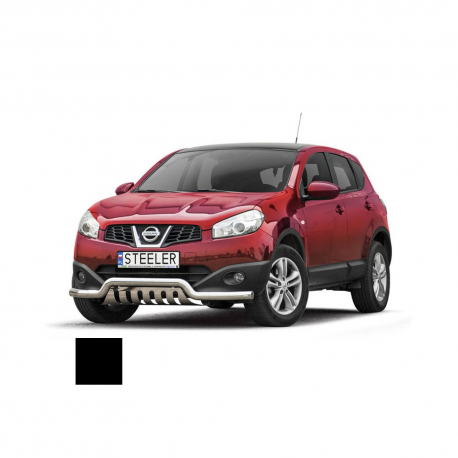 Stötfångare Rør Nedre, NISSAN QASHQAI 2010 - 2013, d70mm, sort