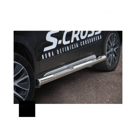 Rörsteg insteg, SUZUKI SX4 S-CROSS 2013 - 2016, d76mm, sort