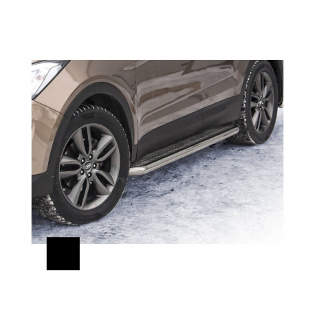 Rörstigbrädor insteg, HYUNDAI SANTA-FE 2012 - 2018, d60mm, sort