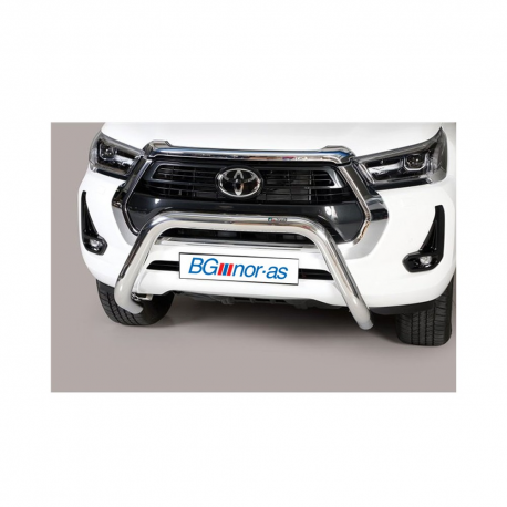 Frontbåge, Superbar, Toyota Hilux '21-, 76mm, polert rustfri