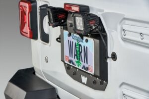 Jeep Wrangler JL täckplåt för reservhjul bak (tire delete plate), Jeep Wrangler JL 2018–2024