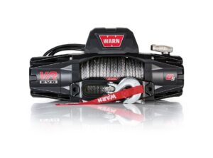 WARN VR EVO 8-S vinsch, 3,6 ton, 12VDC, 5/16X90′ (8 mm X 27,4 m) syntetlina, trådlös