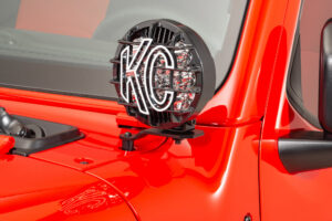 KC ljusfästen för A-stolpe Jeep JL/JT 2018–2021