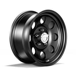 7×15 ET 0 aluminiumfälg, svart, med TÜV för XJ