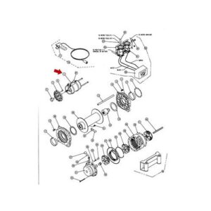 S/P motor, 24V, ARG, lång (med motoradapter)