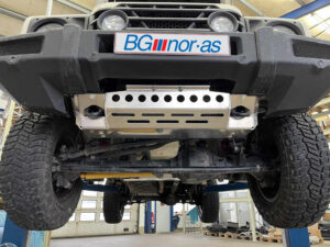 Hasplåt 6 mm aluminium, motor Ineos Grenadier