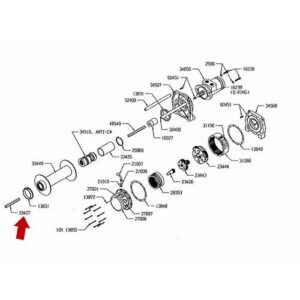(HEX) drivaxel, 3/8 X 5.000