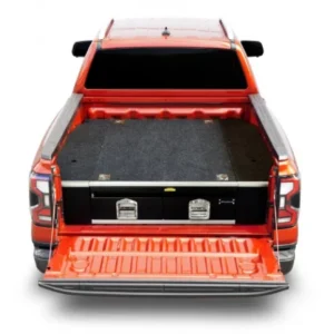 AEROKLAS 1400 lådsystem, Ford Ranger D/C 2023– med flakskydd (bedliner)