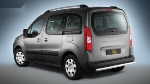 Partner, Berlingo bakre rör Ø60 mm, rostfritt stål, borstat – UTAN DRAGKROK
