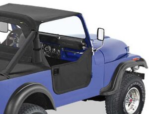 Bestop halvdörrar Jeep YJ svart denim