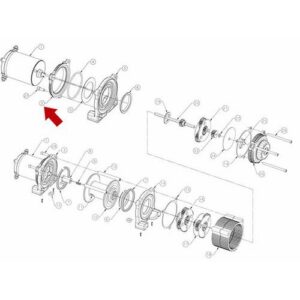 Krage, motor, OD, belagd