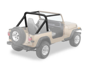 Jeep YJ 1987–1991 Rollbar Cover Kit, Black Denim