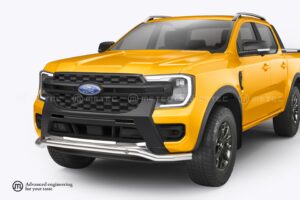 Spoilerrör Ø60 mm, Ford Ranger, VW Amarok 2023– (rostfri)
