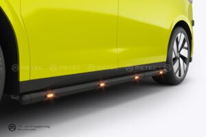 Sidorör, 60 mm med LED, WB L1 VW ID. Buzz 2022– (svart)