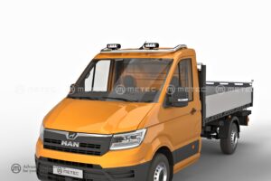 Takbåge, VW Crafter/TGE 2018–, m/fäste för 4 extraljus, rostfri (H1-tak)