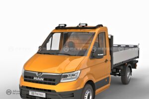 Takbåge, VW Crafter/TGE 2018–, m/fäste för 4 extraljus, svart (H1-tak)
