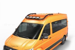 Takbåge, VW Crafter/TGE 2018–, m/fäste för 4 extraljus, svart (H2-tak)