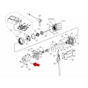 Motor, 12VDC, SACO, TABOR