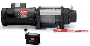 WARN WORKS AC-3000 vinsch, 110/220VAC, 8 mm x 30 m vajer