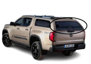Bakruta ACA VW Amarok DC 2023 (WD/TIN) tryckknapp med RKE, EU, komplett sats – reservdel