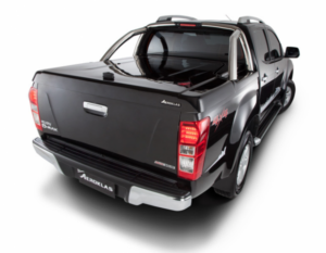 AEROKLAS GALAXY flaklock med rostfri båge, Isuzu D-Max D/C 2017–2020, narvad yta