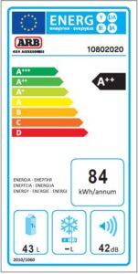 ARB Zero single zone kylbox 44L (PLUG F)