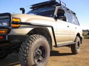 ARB side rails & steps, Landcruiser 80, GXL+VX