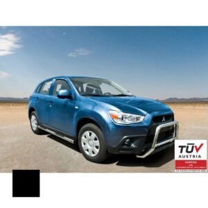 Sidorör med steg, Mitsubishi ASX 2010–2013, Ø70 mm, svart