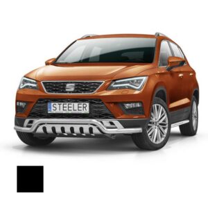 Stötfångarrör nedre, Seat Ateca 2016–, Ø60 mm, svart