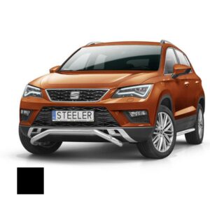 Stötfångarrör nedre, Seat Ateca 2016–, Ø60 mm, svart