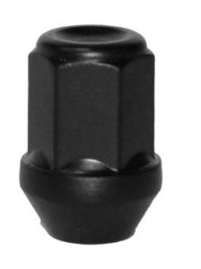 Hjulmutter svart 1/2″ UNF 19 mm nyckel, 34 mm djup