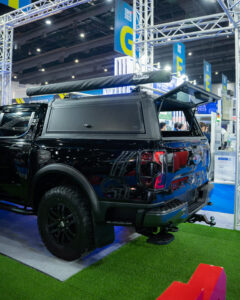 TJM flakkåpa i aluminium, Ford Ranger 2023 DC (svart)