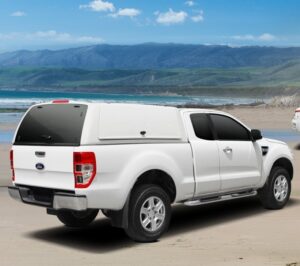 WORKMAN flakkåpa, Ford Ranger Extended-Cab 2012–2022, Frozen White (A2W)