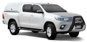 CARRYBOY flakkåpa, Workman BASIC, Toyota Hilux Double-Cab 2016–, 040 PURE WHITE
