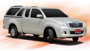 CARRYBOY flakkåpa, S-560N, Toyota Hi-Lux Ex-Cab 2006–, Platinum Silver 1C0