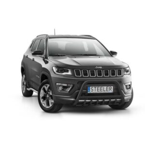 Frontbåge Jeep Compass 2017– Ø60 mm, svart