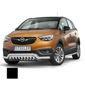Stötfångarrör nedre, Opel Crossland X 2017–, Ø60 mm, svart
