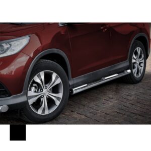 Sidorör med steg, Honda CRV 2012–2016–, Ø76 mm, svart